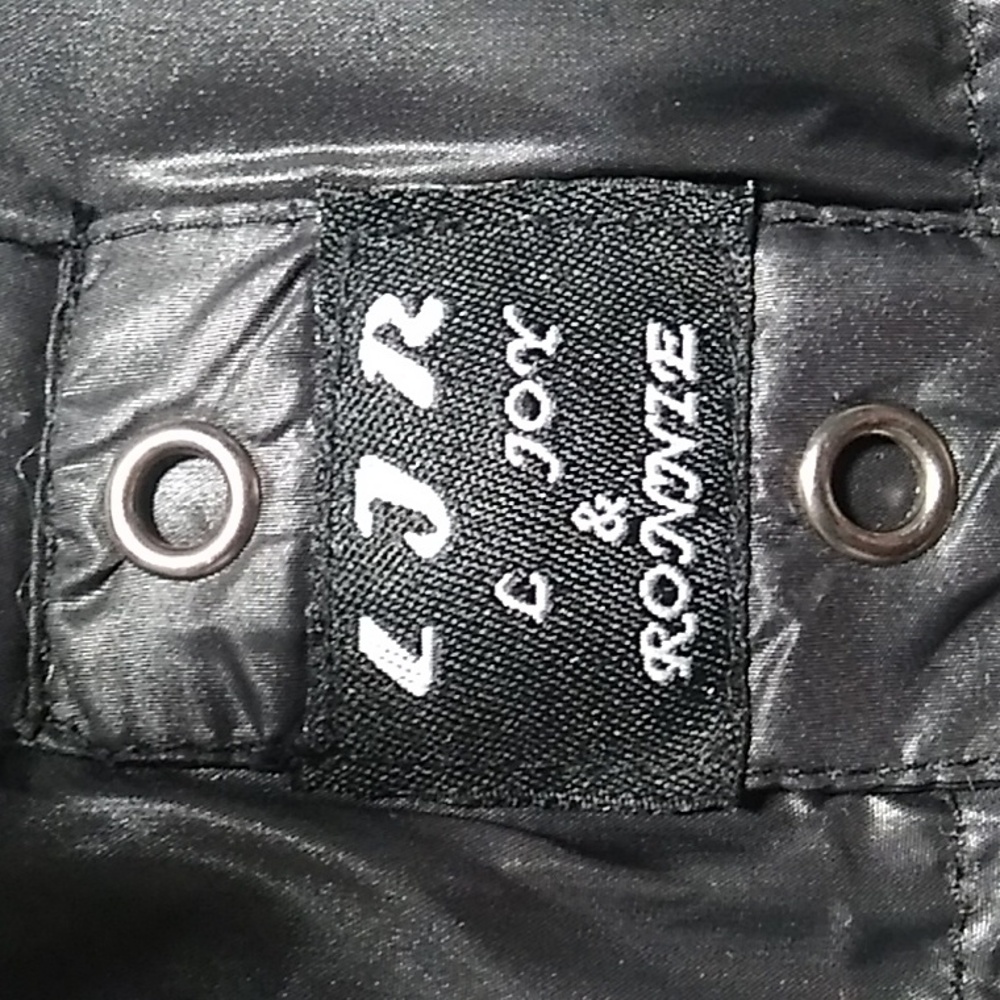 RARE! LJR JR Puffer Coat Zip/Snap Button Closure Sz.L - Picture 7 of 15